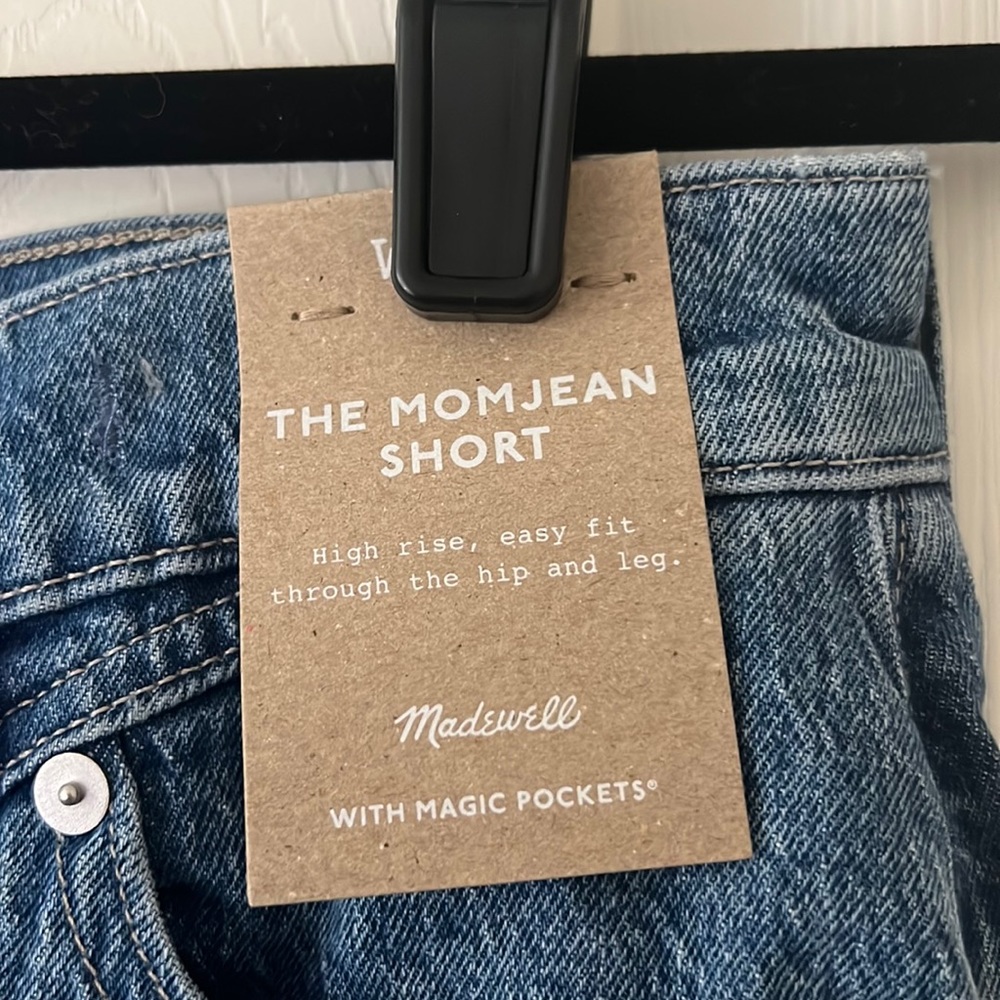 NWT Madewell Momjean shorts